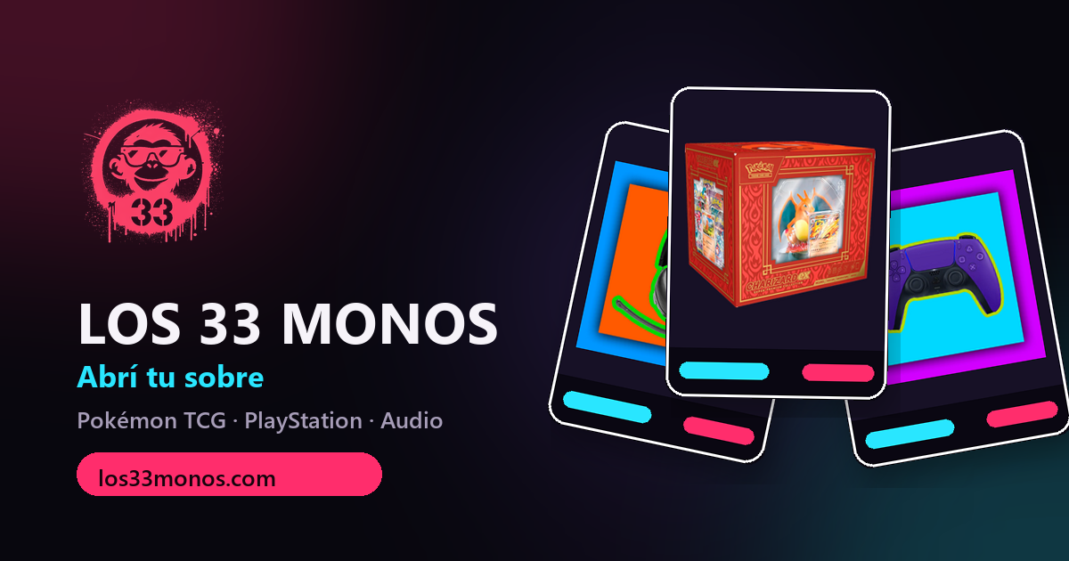 Los 33 Monos: Pokémon TCG, PlayStation y audio